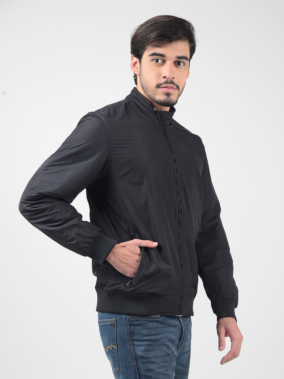 Numero Uno Men Solid Black Jacket
